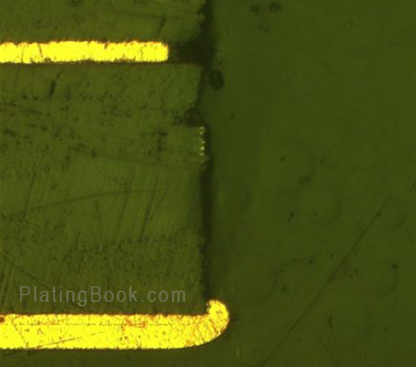 镀前孔无铜切片图