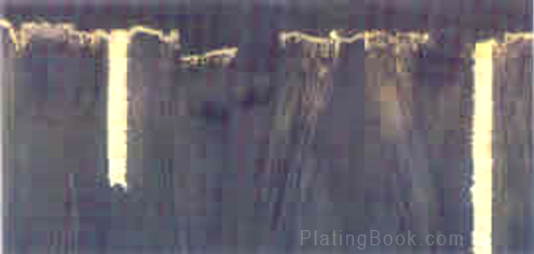 玻璃纤维空洞造成的粗糙度切片图