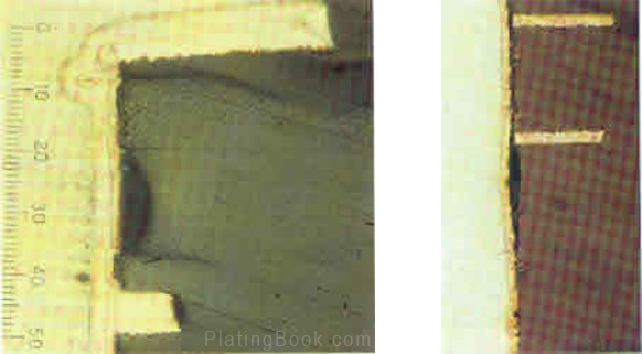 树脂缩陷切片图