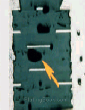 压合空洞不良板的切片图