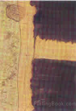 内层互连后分离的线路板切片图