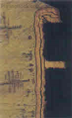 漂锡试验内层互连分离的线路板切片图