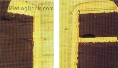 孔环起翘的切片 孔环起翘的切片