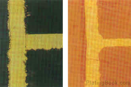 正常钉头与过度钉头示意图 正常钉头与过度钉头示意图