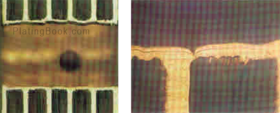 内层钉头切片图 内层钉头切片图