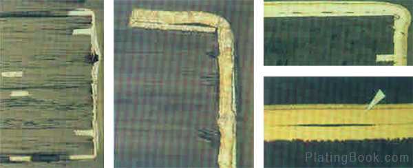 镀铜层夹杂物切片 镀铜层夹杂物切片