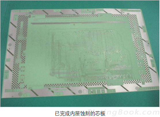 已完成内层蚀刻的芯板 已完成内层蚀刻的芯板